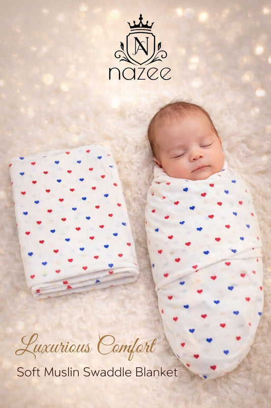 NewBorn Baby Swaddle - 100% Organic Muslin - 100x100cm - Pack of 1 (Model: SW-1-102)